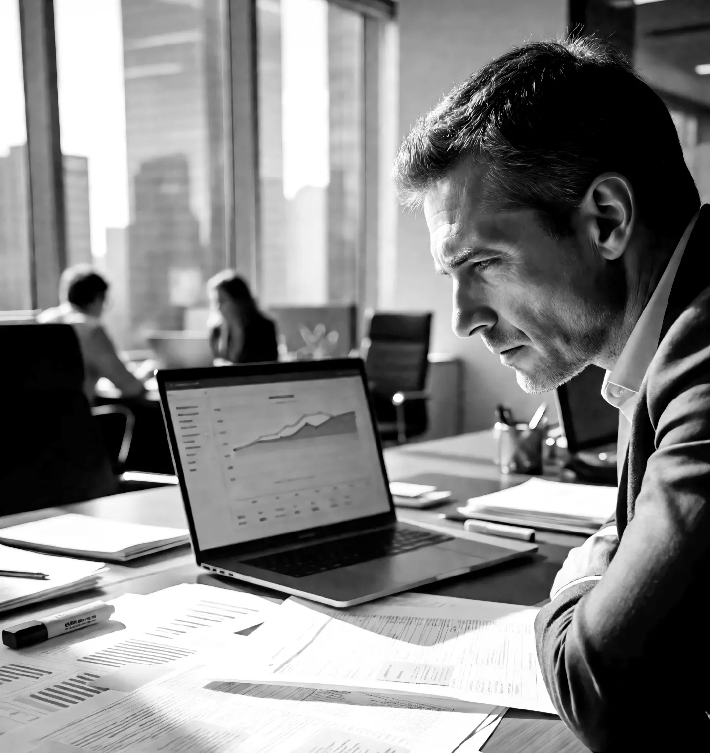 Imprenditore al lavoro